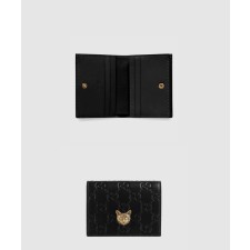 [GUCCI-구찌]시그니처 고양이 머리 카드 지갑 548057
