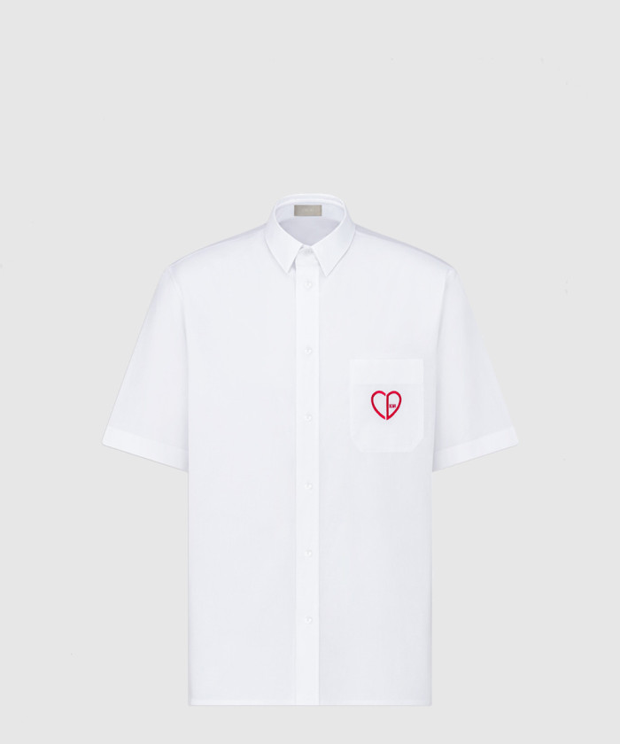 [DIOR-디올]자수 반소매 셔츠 393C5