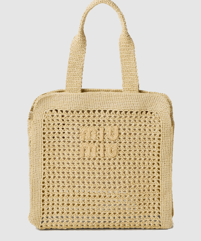 [MIUMIU-미우미우]패브릭 토트백 5BG230