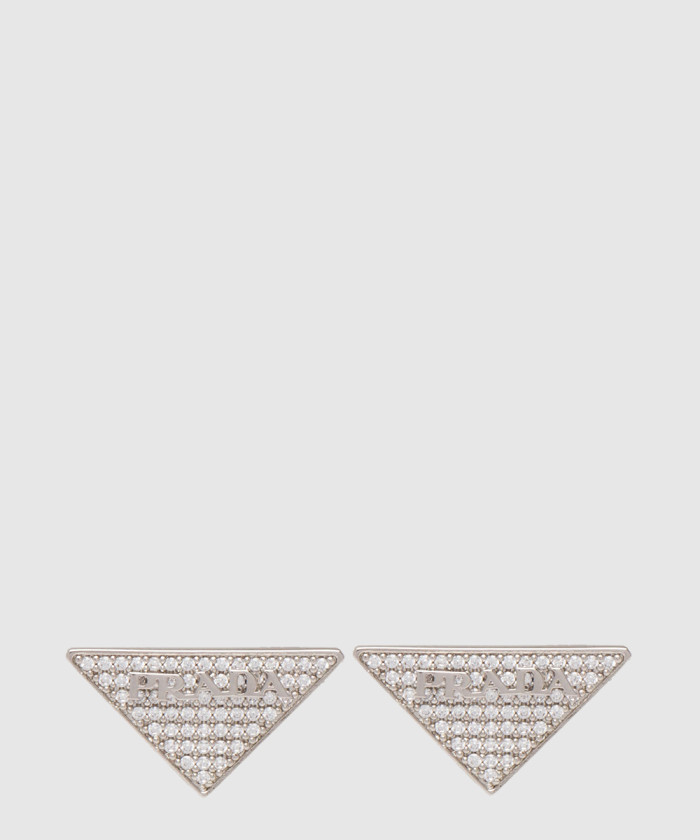 [PRADA-프라다]크리스털 로고 보석 귀걸이 1JO768