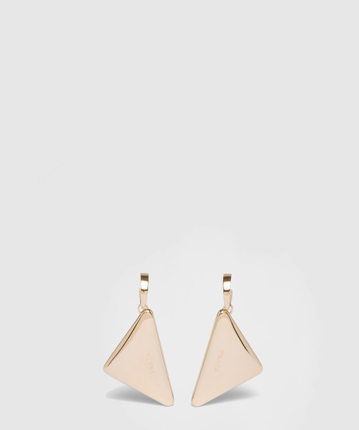 [PRADA-프라다]이터널 골드 중형 드롭 귀걸이 1JO964