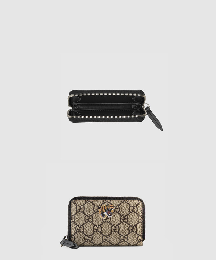 [GUCCI-구찌]타이거 프린트 지퍼 달린 카드 케이스 451276