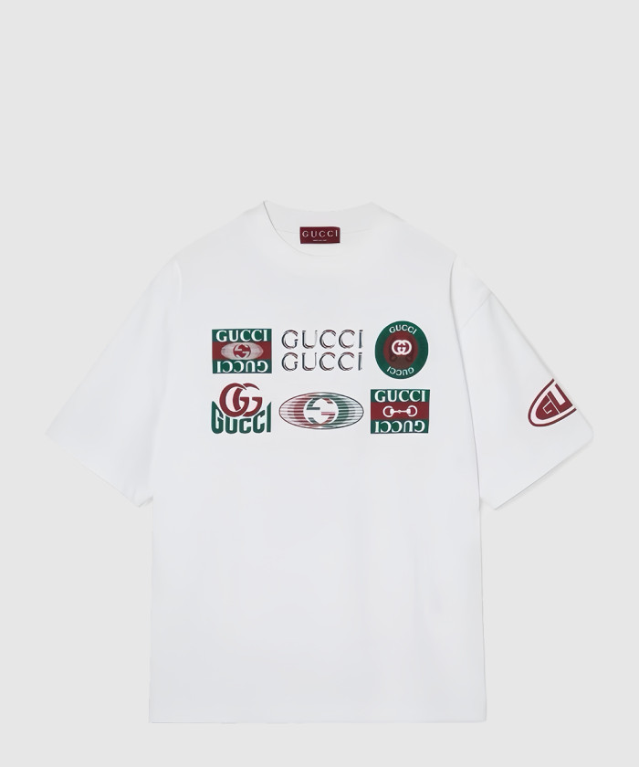 [GUCCI-구찌]코튼 저지 티셔츠 프린트 784361