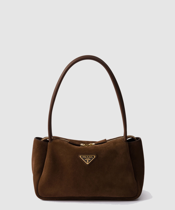 [PRADA-프라다]미디엄 스웨이드 숄더백 1BA444