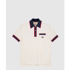 [GUCCI-구찌]인터로킹G 코튼 피케 폴로 티셔츠 653380