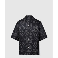[LOUIS VUITTON-루이비통]프린티드 쇼트 슬리브드 실크 셔츠 1AFWSA
