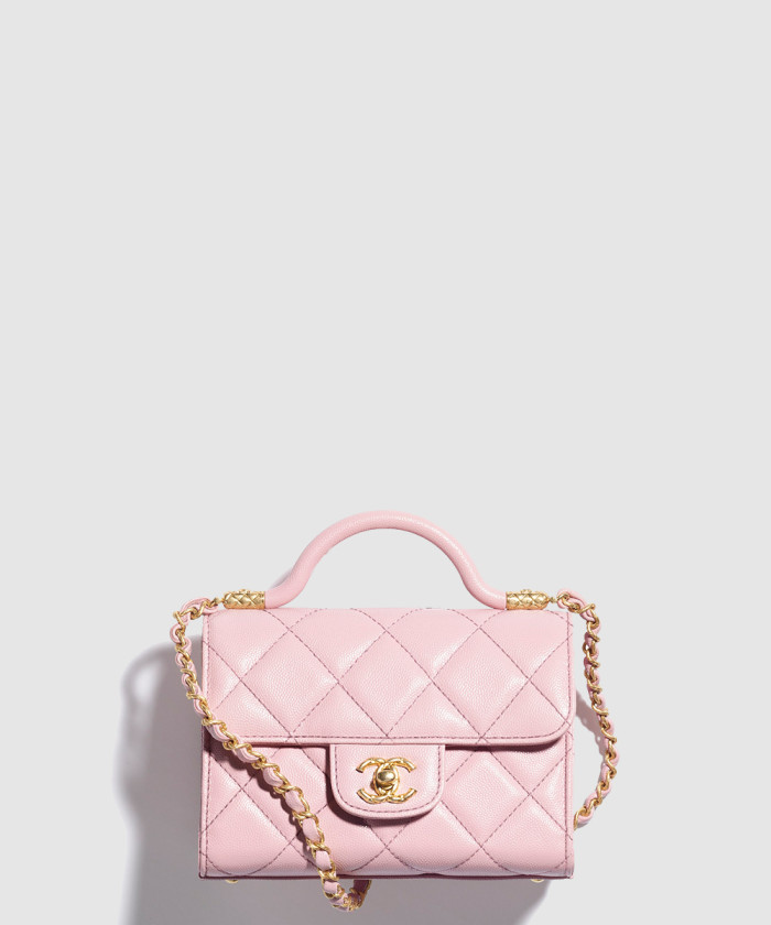 [CHANEL-샤넬]핸들 장식의 미니 플랩백  AS4956