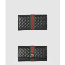 [GUCCI-구찌]GG 마몽 퀼팅 레더메쉬 장지갑 536452