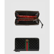 [GUCCI-구찌]GG 마이몬 누빔 레더 지퍼장지갑  536450