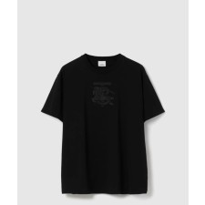 [BURBERRY-버버리]엠브로이더리 모노그램 코튼 티셔츠 80697621