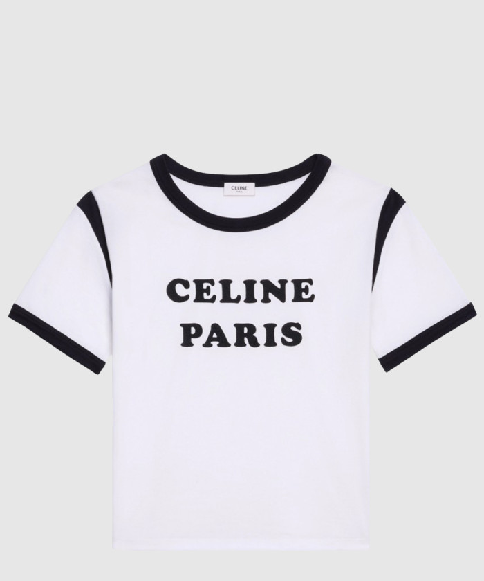 [CELINE-셀린느]코튼 저지 파리 박시 티셔츠 2X8906
