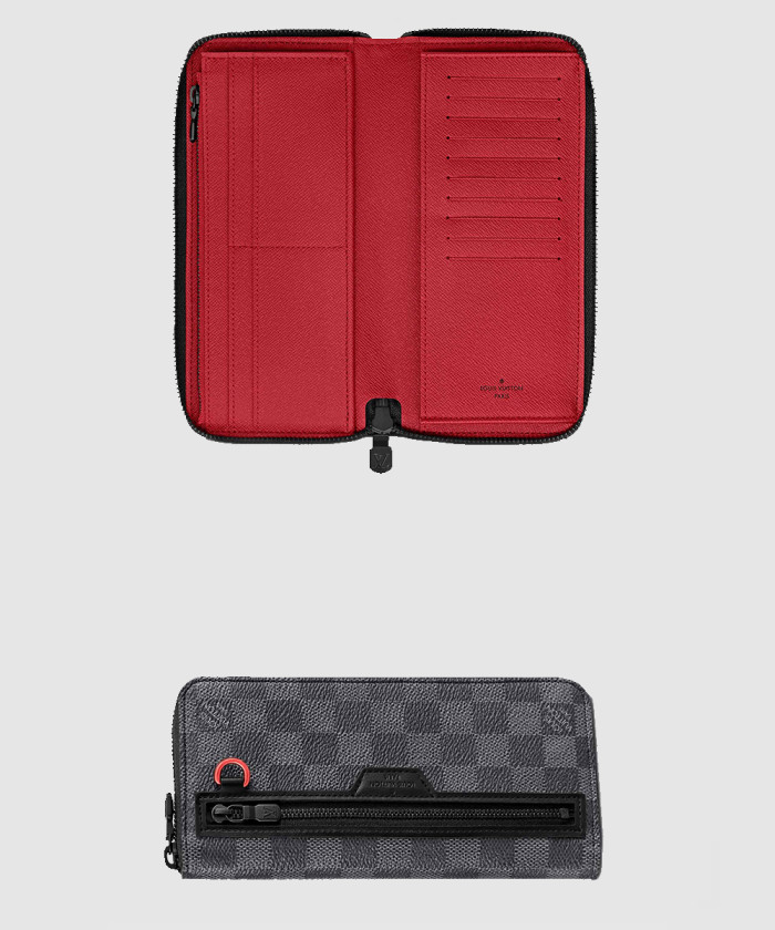 [LOUIS VUITTON-루이비통]Damier Graphite Utility 지퍼 지갑 N60355