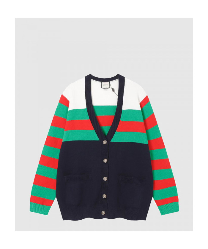 [GUCCI-구찌]로고 니트 코트 740641