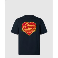 [LOUIS VUITTON-루이비통]프린티드 쇼트 슬리브드 코튼 티셔츠 1A9GM1