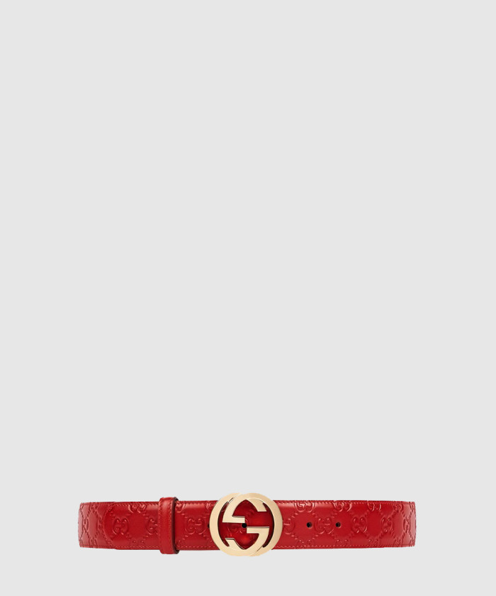 [GUCCI-구찌]더블 G 버클 벨트 370543