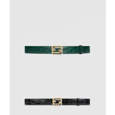 [GUCCI-구찌]GG 악어무늬 벨트 715604