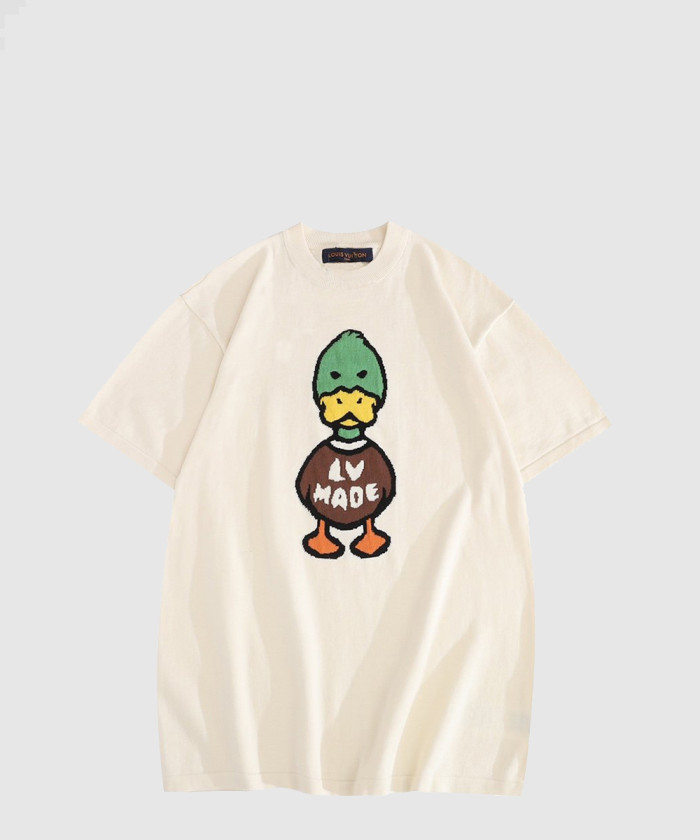 [LOUIS VUITTON-루이비통]프린티드 쇼트 슬리브드 코튼 티셔츠 1A9GOK