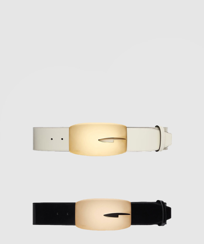 [GUCCI-구찌]와이드 버전 매끄러운 버클 벨트 740372