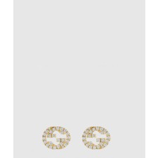 [GUCCI-구찌]다이아몬드 장식 구찌 인터로킹 스터드 729408