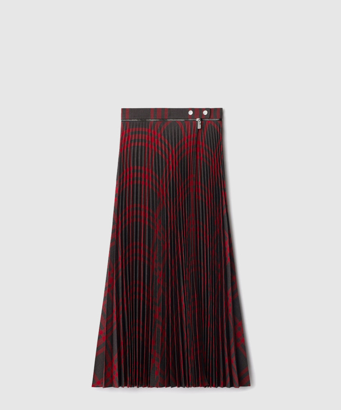 [BURBERRY-버버리]플리츠 스트레치 울 스커트 80957941