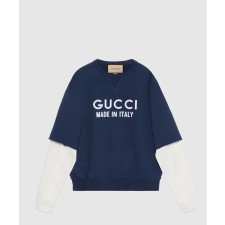 [GUCCI-구찌]레이어드 이펙트 로고 디테일 맨투맨 768458