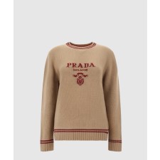[PRADA-프라다]캐시미어 및 울 로고 크루넥 스웨터 P24G1V