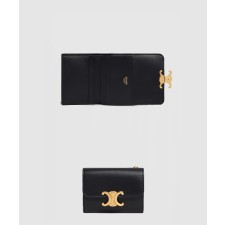 [CELINE-셀린느]트라이엄프 광택 소가죽 반지갑 10l653