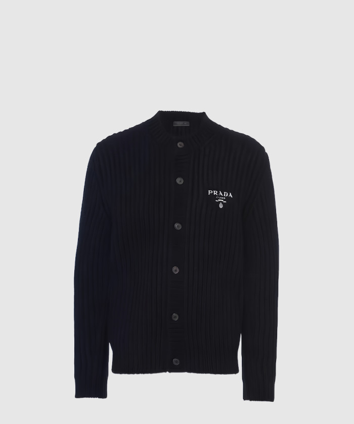 [PRADA-프라다]캐시고라 골지 니트 가디건 UMG165