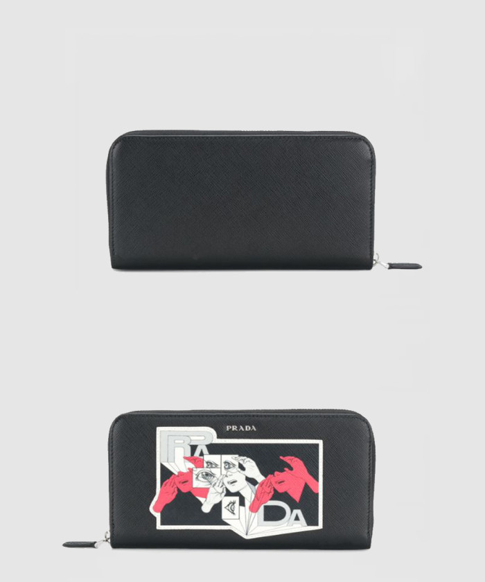 [PRADA-프라다]그래픽 프린트 지갑 2ML317