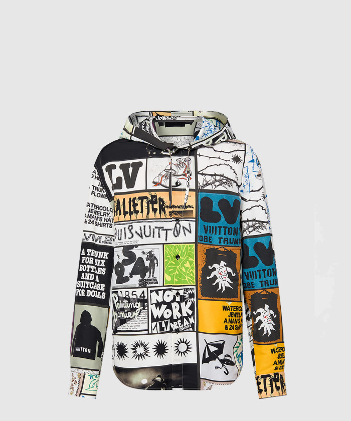 [LOUIS VUITTON-루이비통]후디드 실크 블렌드 오버셔츠 1AFAV7