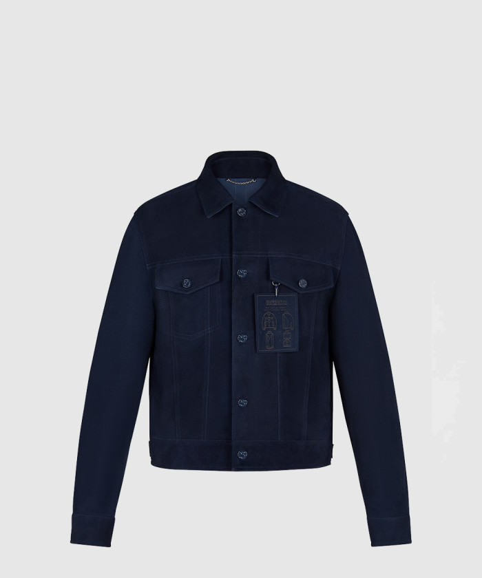 [LOUIS VUITTON-루이비통]스웨이드 데님 재킷 1A8I3A