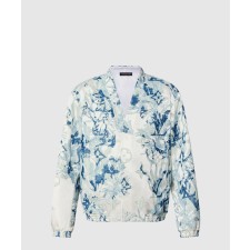 [LOUIS VUITTON-루이비통]실크 블렌드 엠브로이더드 블루종 1ABJE4