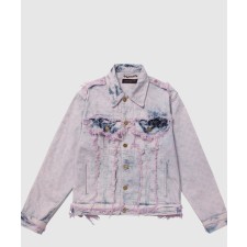 [LOUIS VUITTON-루이비통]프린지드 모노그램 보이후드 데님 재킷 1AB4TB