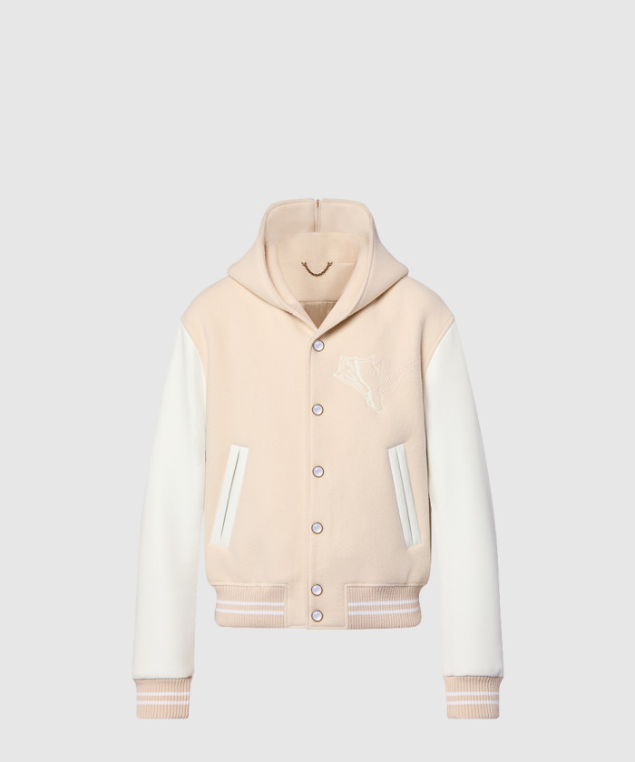 [LOUIS VUITTON-루이비통]카프스킨 세일러 바시티 재킷 1AFQM4