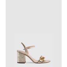 [GUCCI-구찌]레더 미드힐 샌들 453379