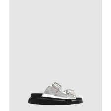 [MCQUEEN-알렉산더맥퀸]샌들 메탈릭 008842