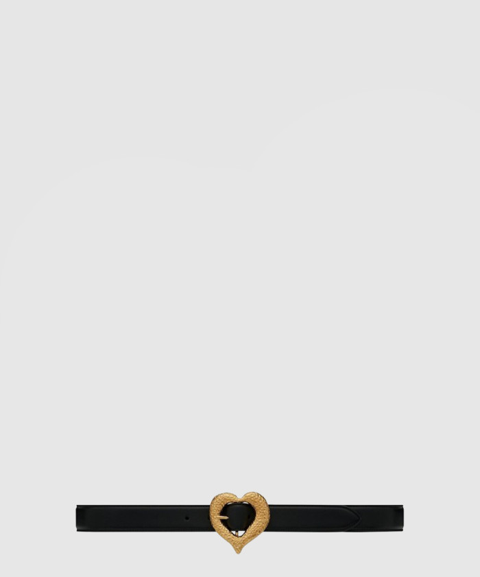 [SAINT LAURENT-생로랑]양가죽 하트 벨트 650322