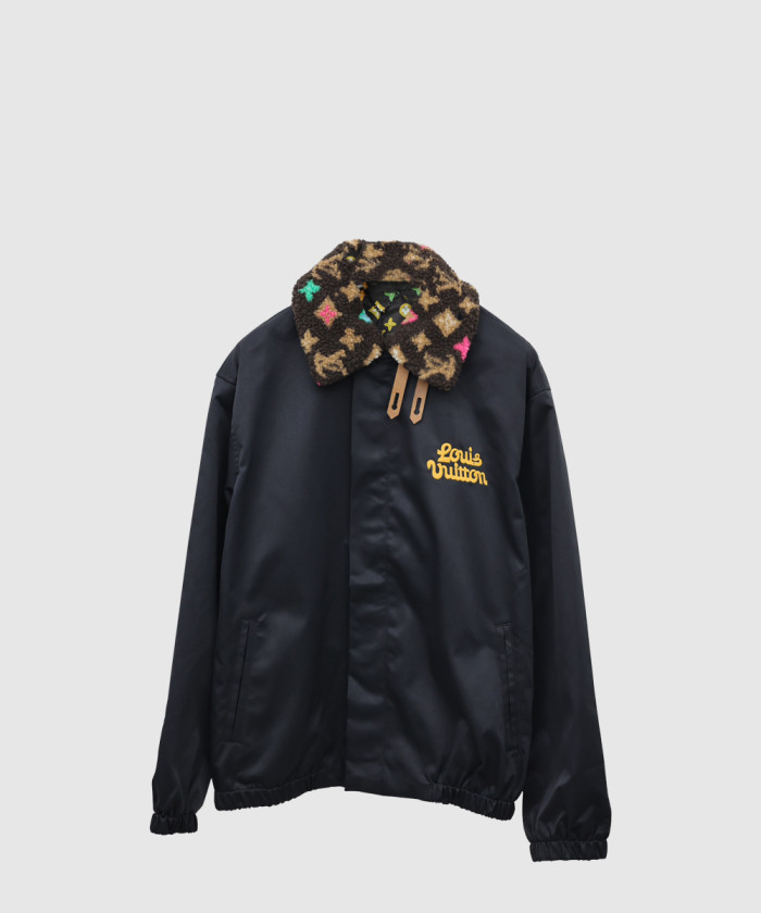[LOUIS VUITTON-루이비통]코튼 에비에이터 재킷 위드 모노그램 플리스 칼라 1AFPTM