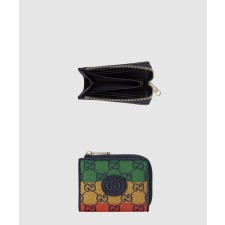 [GUCCI-구찌]GG 캔버스 멀티 컬러 컴팩트 미니 지갑 657577