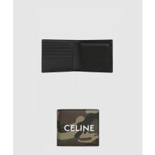 [CELINE-셀린느]카무플라주와 프린트 캔버스 2단 지갑 10C872