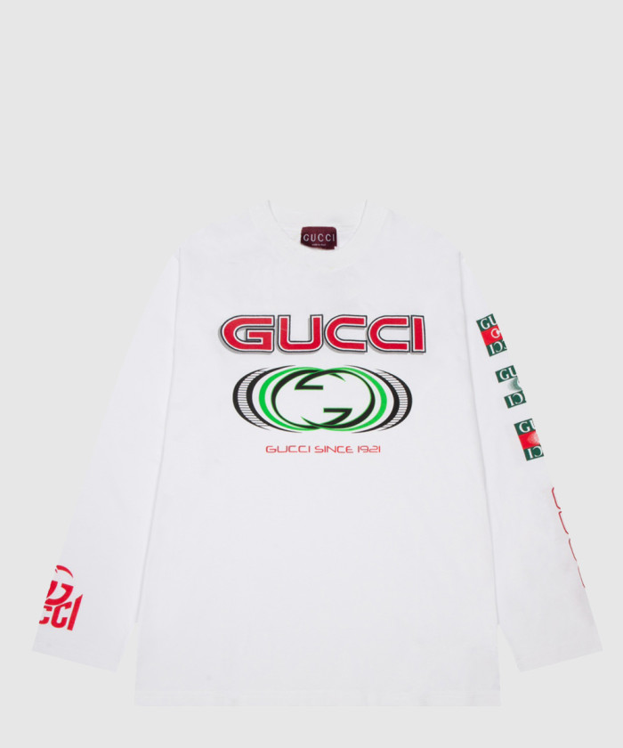 [GUCCI-구찌]프린트 코튼 저지 티셔츠 784364