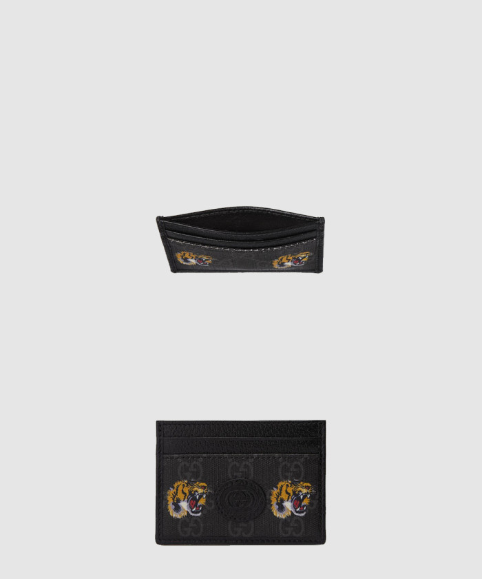 [GUCCI-구찌]타이거 프린트 카드 지갑 673002