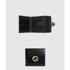 [GUCCI-구찌]시그니처 플랩 반지갑 369676