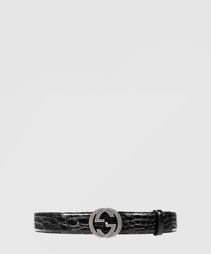 [GUCCI-구찌]GG 스무스 버클 벨트 368186