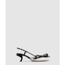 [ROGER VIVIER-로저비비에]패브릭 스트랩 펌프스 6383