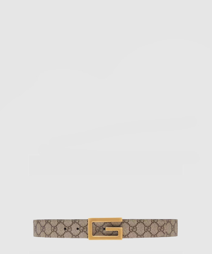 [GUCCI-구찌]스퀘어 G 버클 리버 벨트 626974