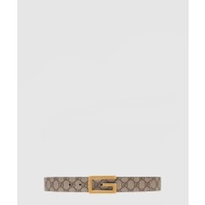 [GUCCI-구찌]스퀘어 G 버클 리버 벨트 626974