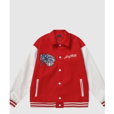 [LOUIS VUITTON-루이비통]사이키델릭 플라워 엠브로이더드 바시티 블루종 1AB8I1