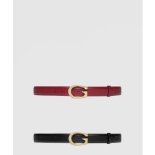 [GUCCI-구찌]G 버클 레더 벨트 655566