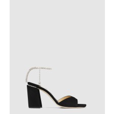 [JIMMY CHOO-지미추]Saeda Sandal Block Heel 85